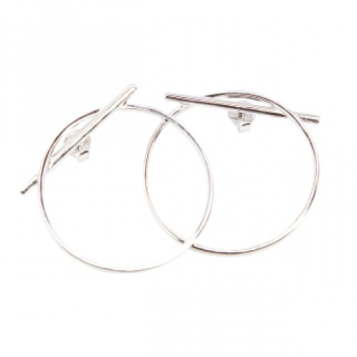 Silver earrings, SIM50-3
